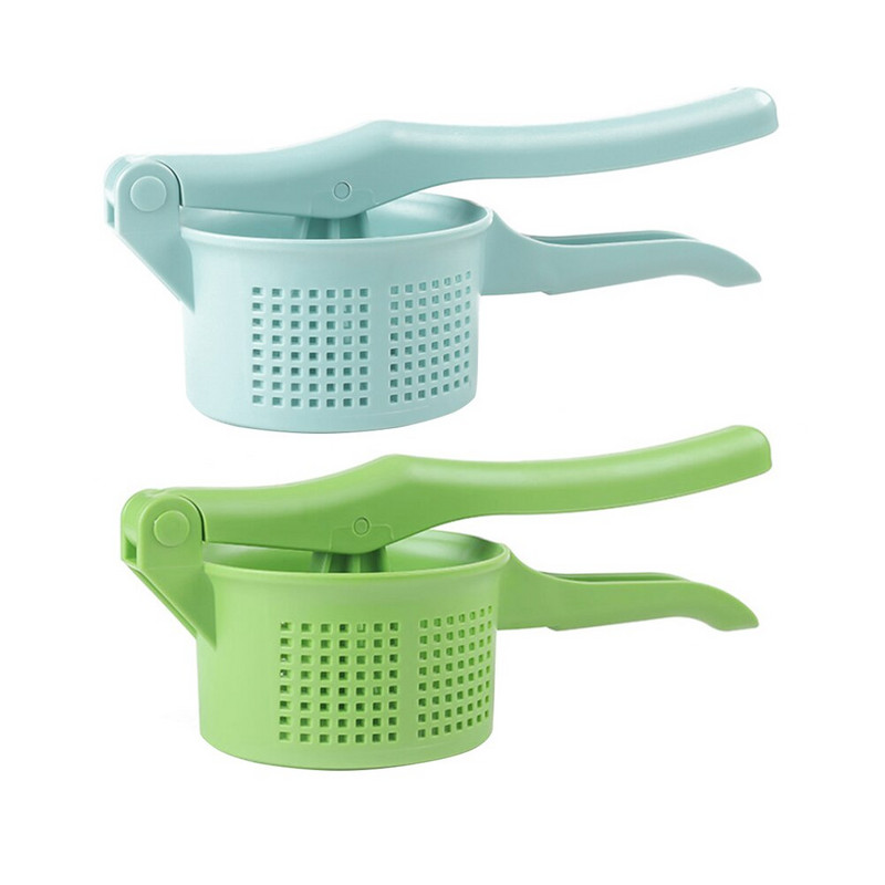 Bulvių grūstuvės spaustukas, plienas, nerūdijantis česnakas, įrankis, vaisių spaudimo mašina, pjaustyklė Maisto bulvių košės spaustuvai daržovių daržovės