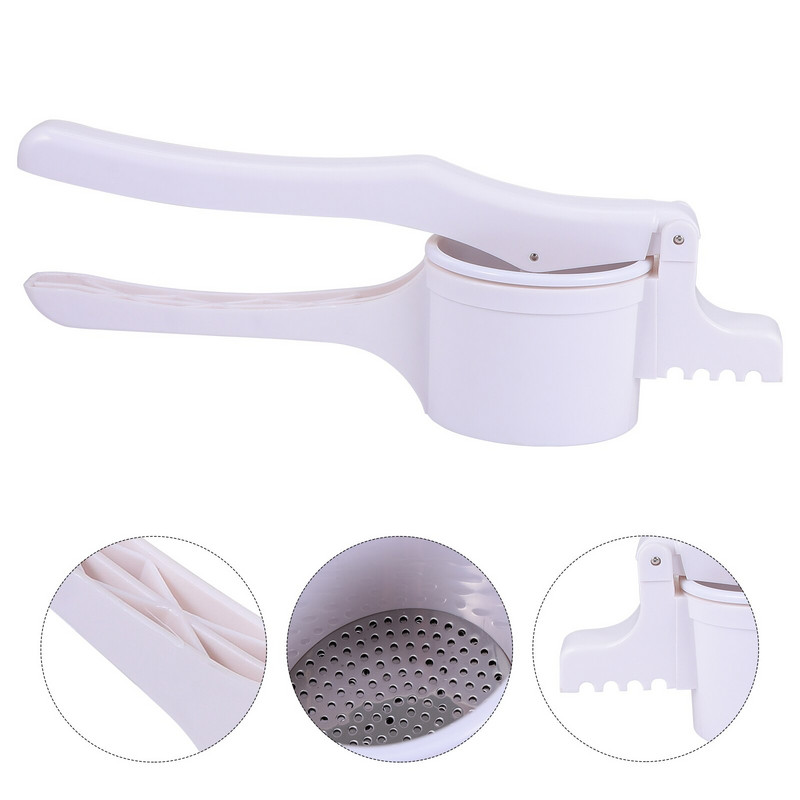 Bulvių grūstuvės spaustukas, plienas, nerūdijantis česnakas, įrankis, vaisių spaudimo mašina, pjaustyklė Maisto bulvių košės spaustuvai daržovių daržovės