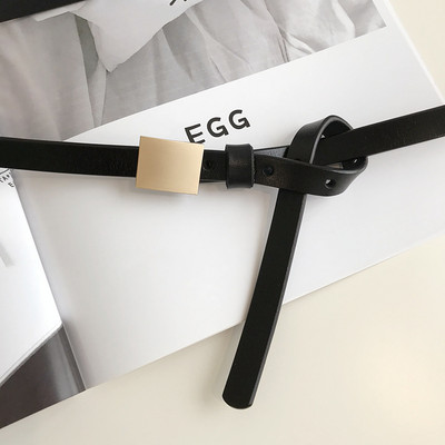 Moderan ženski remen od eko kože sa metalnom kopčom