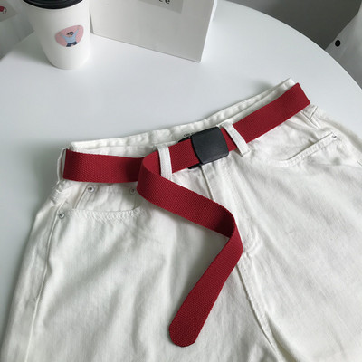 Curea de pânză pentru femei cu cataramă - mai multe culori