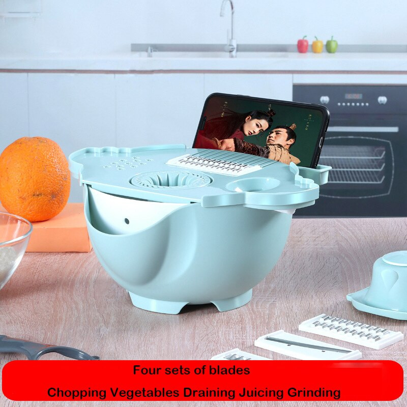 7 u 1 Sjeckalica za povrće Pomfrit Narezana mrkva Narezani krumpir Višenamjenski rezač povrća Ribelica Kuhinjski alat