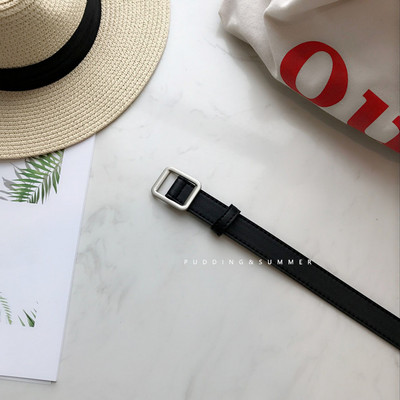 Ženski casual remen od eko kože sa metalnom kopčom-tri boje