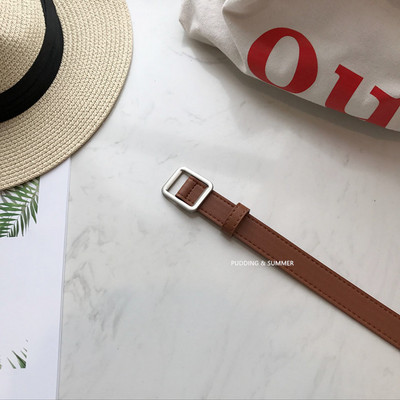 Ženski casual remen od eko kože sa metalnom kopčom-tri boje