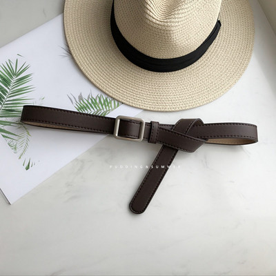 Ženski casual remen od eko kože sa metalnom kopčom-tri boje