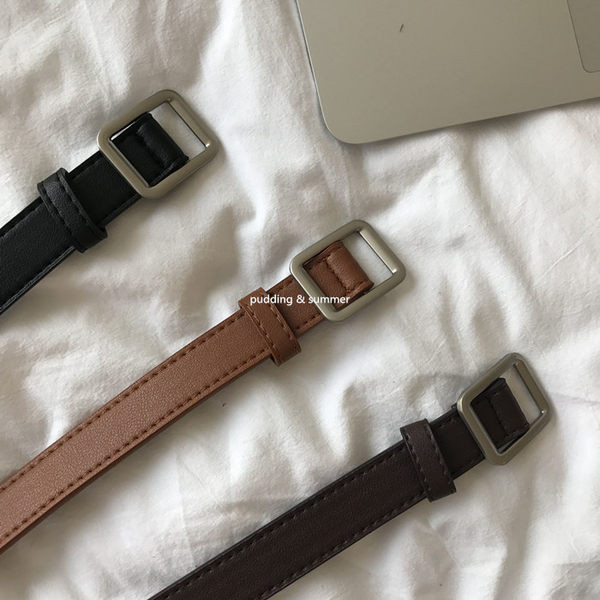 Ženski casual remen od eko kože sa metalnom kopčom-tri boje