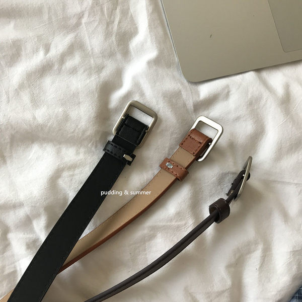 Ženski casual remen od eko kože sa metalnom kopčom-tri boje