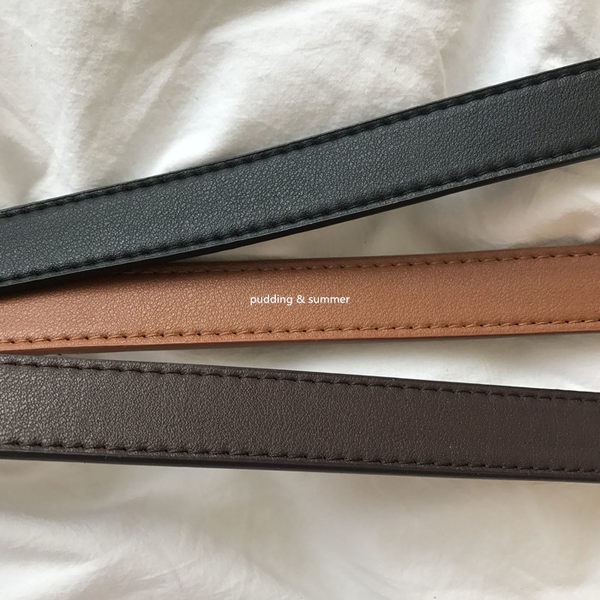 Ženski casual remen od eko kože sa metalnom kopčom-tri boje