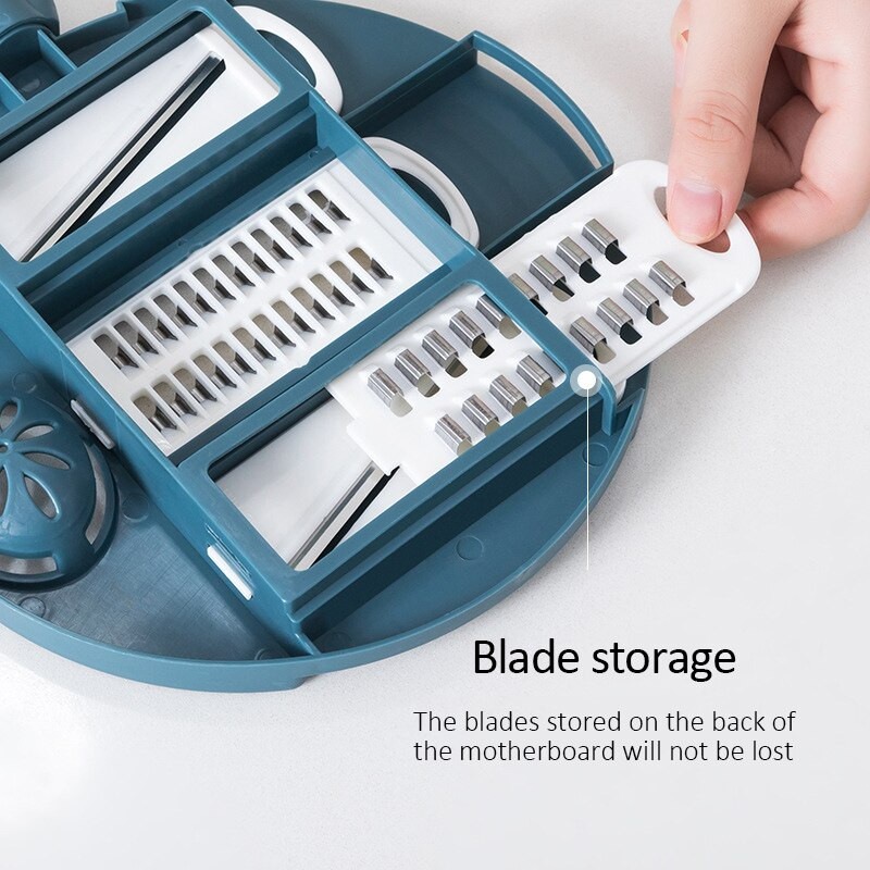 Rezač povrća 12 u 1 višenamjenski ručni rezač za guljenje voća i krumpira ribež za mrkvu s košaricom Kuhinjski pribor Naprave