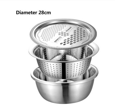 3 kom/set višenamjenskih kuhinjskih ribeža za sir s odvodom od nehrđajućeg čelika za povrće, voćnu salatu Dropshipping