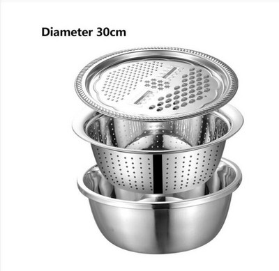 3 kom/set višenamjenskih kuhinjskih ribeža za sir s odvodom od nehrđajućeg čelika za povrće, voćnu salatu Dropshipping