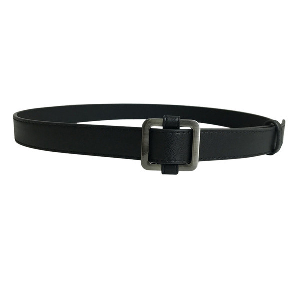 ženski tanki remen s metalnom četvrtastom kopčom