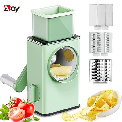 Ribelica za sir za rezač povrća Višenamjenski okrugli rezač za mandolinu Kuhinjska sjeckalica Drobilica za hranu Sjeckalica za kuću Dodaci