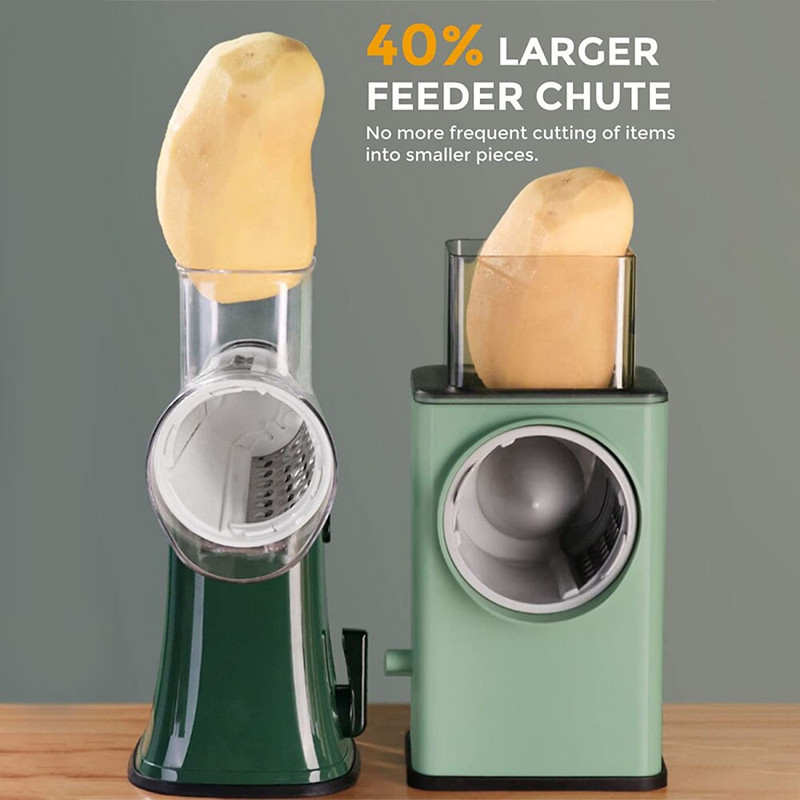 Ribelica za sir za rezač povrća Višenamjenski okrugli rezač za mandolinu Kuhinjska sjeckalica Drobilica za hranu Sjeckalica za kuću Dodaci