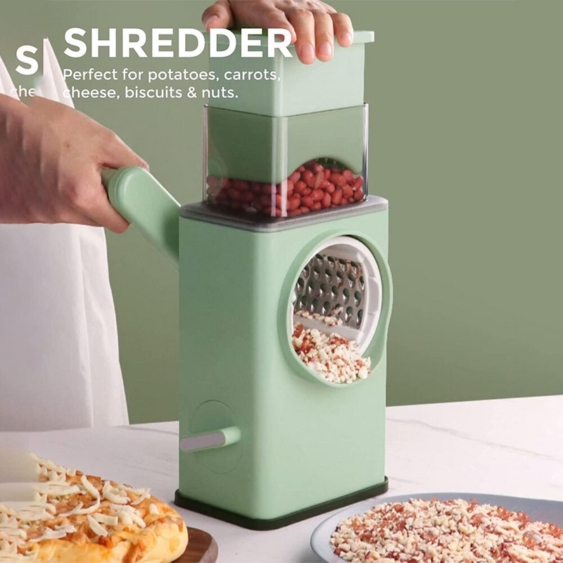 Ribelica za sir za rezač povrća Višenamjenski okrugli rezač za mandolinu Kuhinjska sjeckalica Drobilica za hranu Sjeckalica za kuću Dodaci