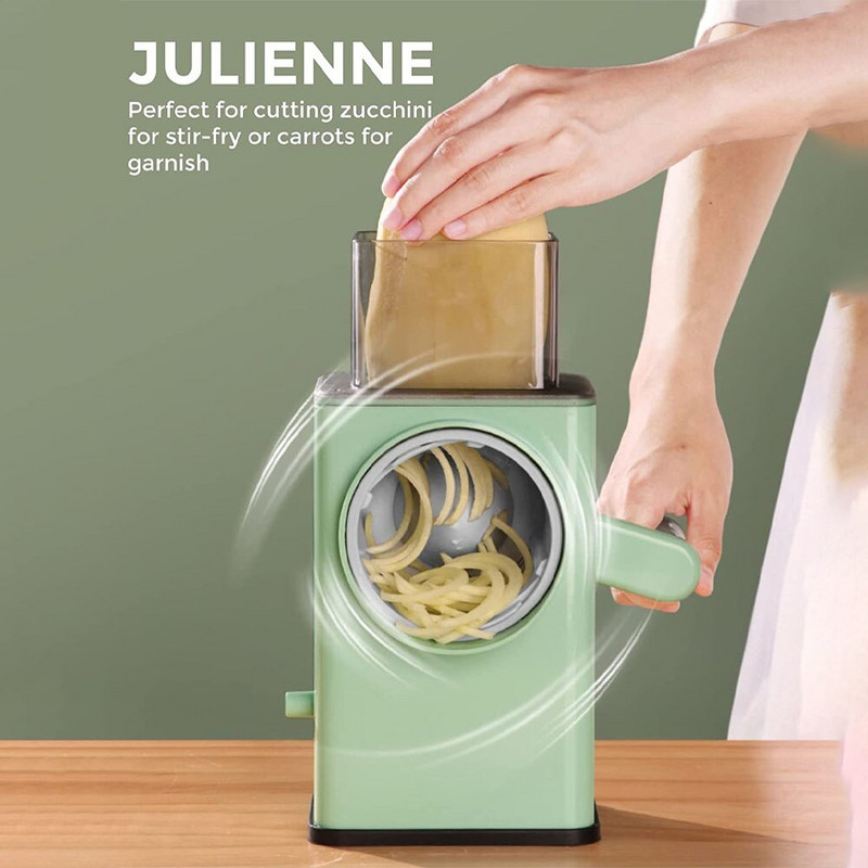 Ribelica za sir za rezač povrća Višenamjenski okrugli rezač za mandolinu Kuhinjska sjeckalica Drobilica za hranu Sjeckalica za kuću Dodaci