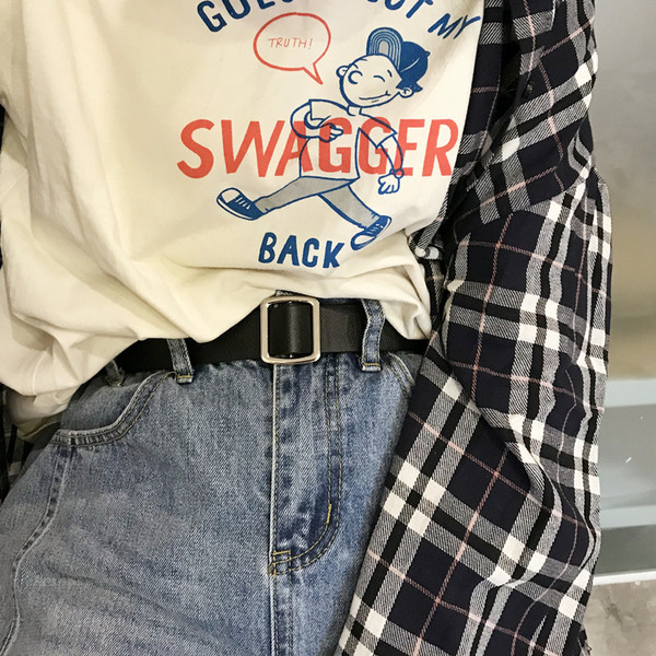 Cureaua casual dama cu catarama metalica model curat