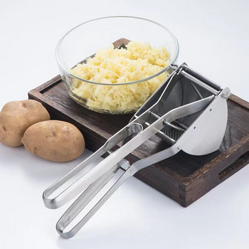 Potato Masher Χειροκίνητη πρέσσα λαδιού από ανοξείδωτο χάλυβα Πολυλειτουργική βρεφική τροφή Αποχυμωτής φρούτων και λαχανικών Αξεσουάρ κουζίνας