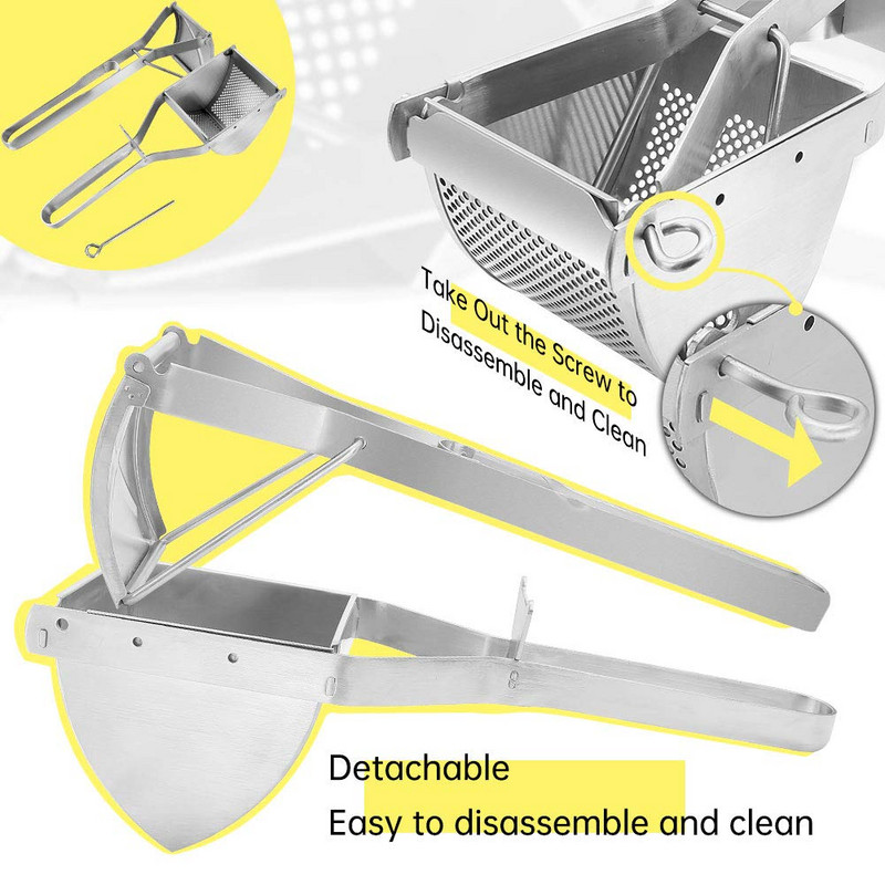 Gnječilica za krumpir Ručna preša za ulje od nehrđajućeg čelika Višenamjenska dječja hrana Sokovnik za piree od voća i povrća Kuhinjski pribor