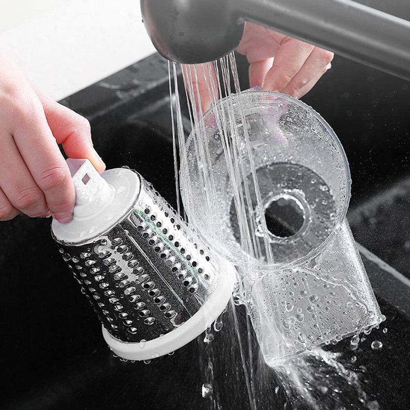 Rezač povrća Ručni kuhinjski dodaci Sjeckalica za povrće 3 u 1 Okrugla ribalica Rezač krumpira Spiralizator Naprave za kućnu kuhinju