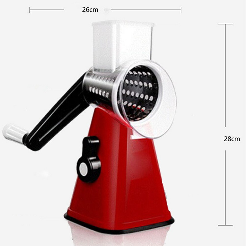 Rezač povrća Ručni kuhinjski dodaci Sjeckalica za povrće 3 u 1 Okrugla ribalica Rezač krumpira Spiralizator Naprave za kućnu kuhinju