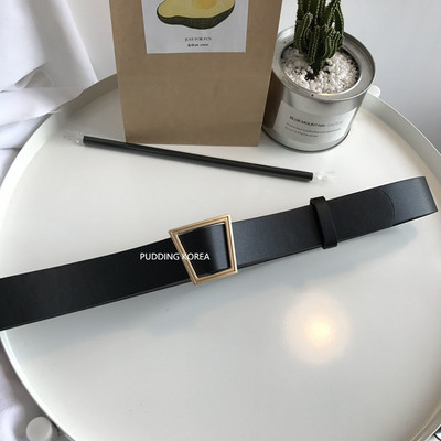 Retro ženski remen sa metalnom kopčom - eko koža