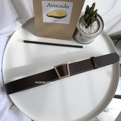 Retro ženski remen sa metalnom kopčom - eko koža