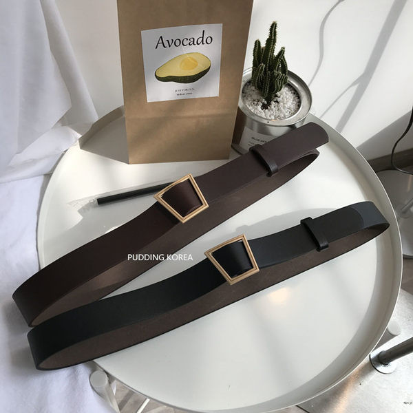 Retro ženski remen sa metalnom kopčom - eko koža