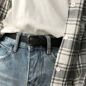 Ženski tanki remen u retro stilu od eko kože