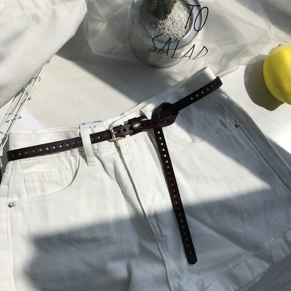 Novi model ženskog kožnog remena crne boje