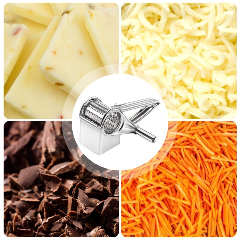Rotacijski ribež za sir Rezač za maslac Rezač za sir od nehrđajućeg čelika s ručnim bubnjevima Mlin za češnjak Kuhinjski alati