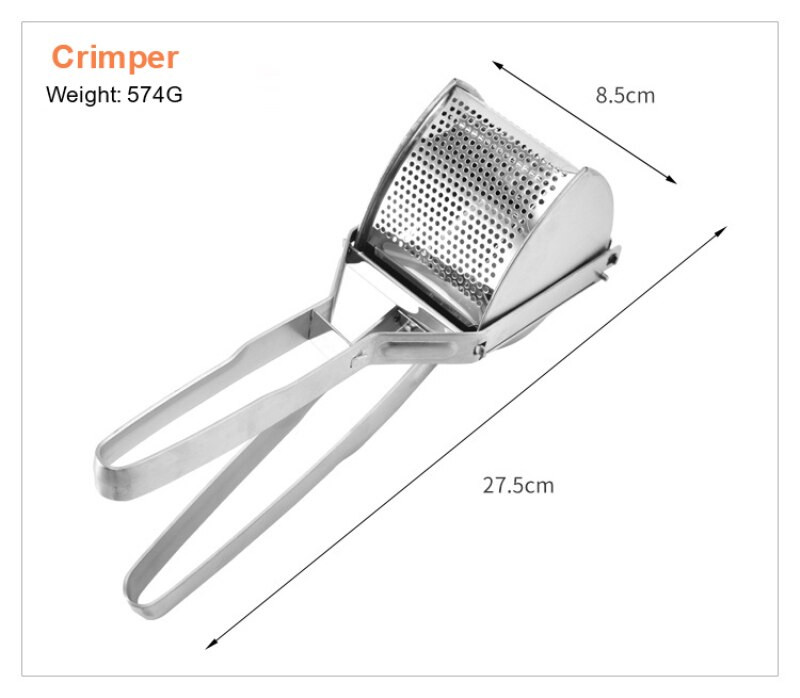 Ručna cijedilica za sok Kuhinjska drobilica za voće i povrće od nehrđajućeg čelika Ručna alatka za mljevenje đumbira Kuhinjski pribor