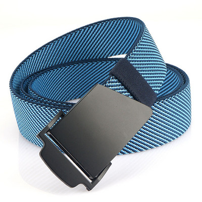 Férfi alkalmi textil öv fém csattal