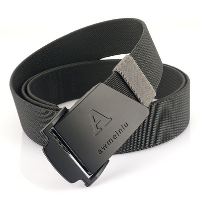 Férfi alkalmi textil öv fém csattal