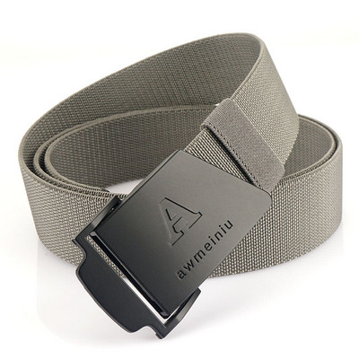 Férfi alkalmi textil öv fém csattal