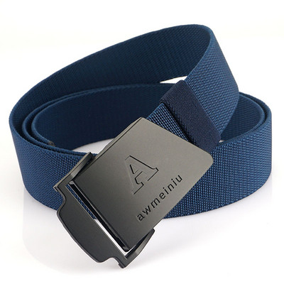 Férfi alkalmi textil öv fém csattal