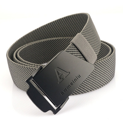 Férfi alkalmi textil öv fém csattal