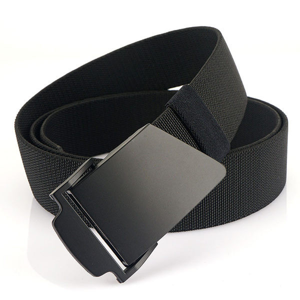 Férfi alkalmi textil öv fém csattal
