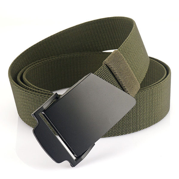 Férfi alkalmi textil öv fém csattal