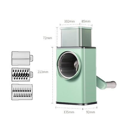 Többfunkciós zöldségszeletelő aprító Zöldségreszelő Aprítógép Gyümölcs Konyhai Szerszám Friss zöldségvágó Konyha