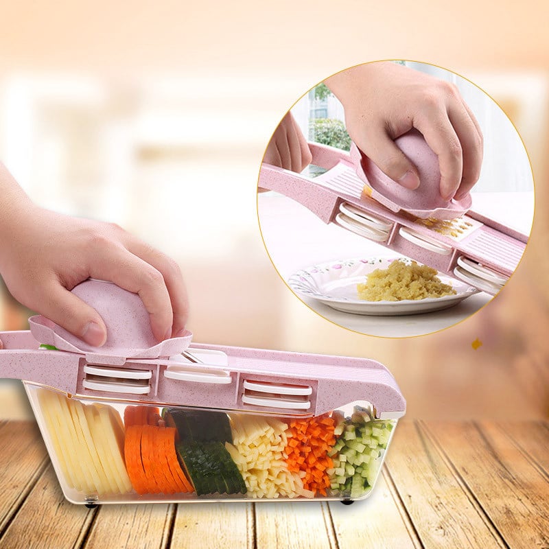 6 viename vaisių daržovių pjaustyklė Virtuvė Daugiafunkcis daržovių smulkintuvas Morkų bulvių trintuvas Daržovių pjaustytuvas