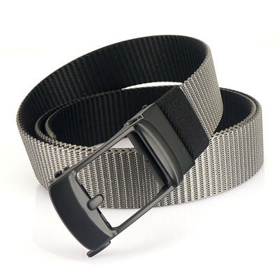 Férfi textil öv fém csattal