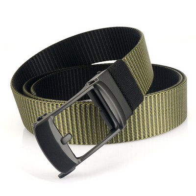 Férfi textil öv fém csattal