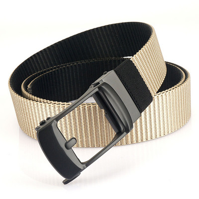 Férfi textil öv fém csattal