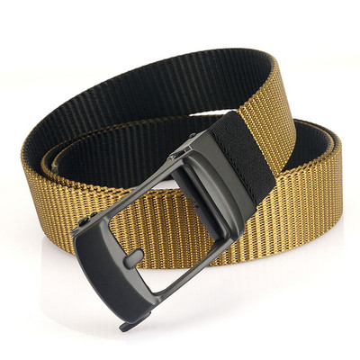 Férfi textil öv fém csattal