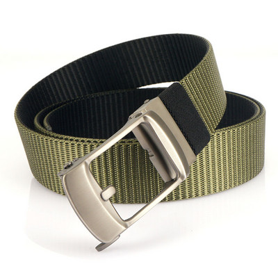 Férfi textil öv fém csattal