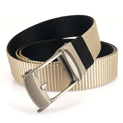 Férfi textil öv fém csattal