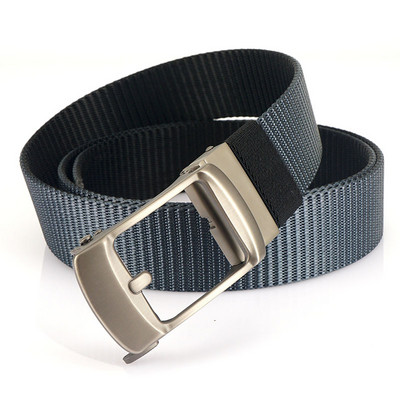 Férfi textil öv fém csattal