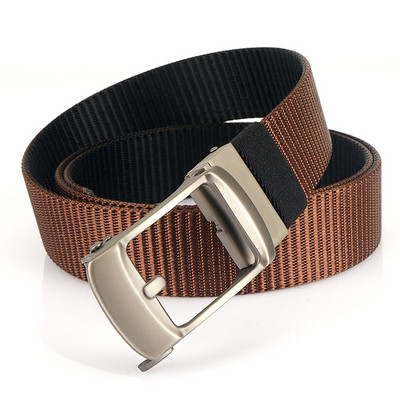 Férfi textil öv fém csattal