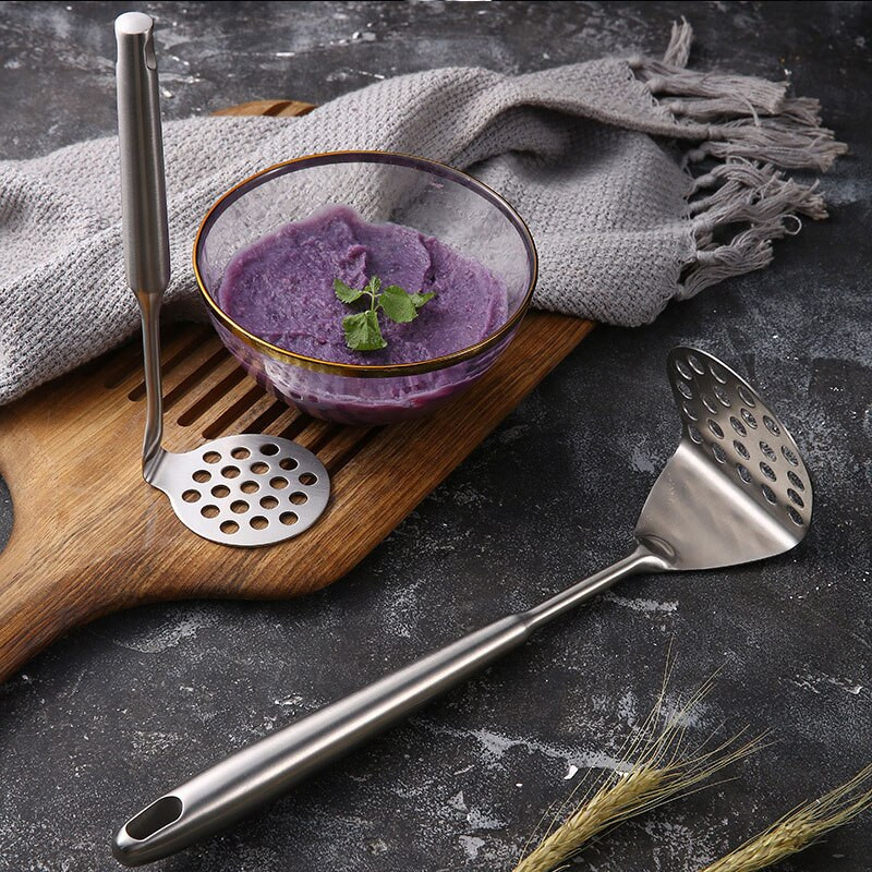 Rozsdamentes acél burgonyatörő konyhai kiegészítők Háztartási burgonyaprés fogantyús Gyümölcsdaráló Konyhai kellékek