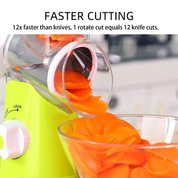 Εγχειρίδιο Home Vegetable Slicer Αξεσουάρ κουζίνας Τρίφτης για κόφτη λαχανικών Στρογγυλός κόφτης Μαντολίνο τεμαχιστής πατάτας Εργαλεία Gadget